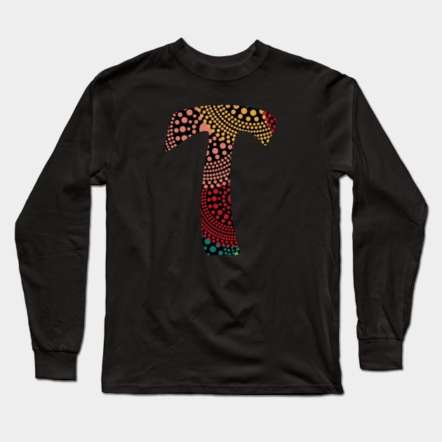 T Aboriginal Letter Long Sleeve T-Shirt by Food in a Can